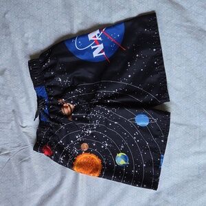 Boy's NASA swim trucks Size M